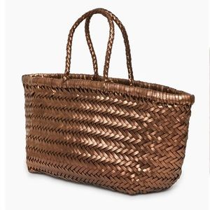 DRAGON DIFFUSION Triple Jump small woven-leather basket bag